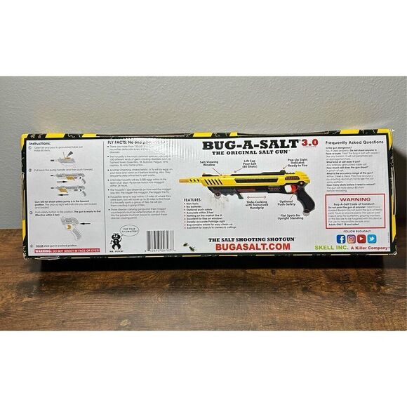 BUG-A-SALT 3.0 - NEW Authentic - Yellow 3.0 GUN - Bug Killing Device New in Box - Picture 7 of 8